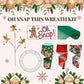 Oh Snap Gingerbread Man Thin Christmas Wreath Kit WITH VIDEO: DIY Holiday Decor
