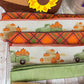 Fall Thin Wreath Kit, Scarecrow Pumpkin Pickup Truck Wreath Kit WITH VIDEO, Orange and Green Fall Pancake Wreath Kit, Fall Ribbon Mesh Kit