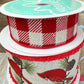 Cardinal Wreath Kit, Thin Snowy Cardinal Wreath Kit, Do It Yourself Holiday Wreath Kit, Rustic Snowy Cardinal Ribbon Mesh and Sign Bundle