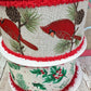 Cardinal Wreath Kit, Thin Snowy Cardinal Wreath Kit, Do It Yourself Holiday Wreath Kit, Rustic Snowy Cardinal Ribbon Mesh and Sign Bundle