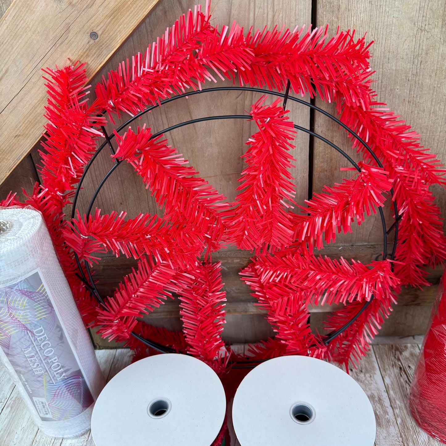 Home for the Holidays Large Wreath Kit: DIY Christmas Decor