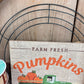 Fall Thin Wreath Kit, Pumpkin Pickup Truck Wreath Kit, Orange and Green Fall Pancake Wreath Kit, Ribbon Mesh and Wreath Frame Kit for Fall