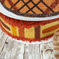 Fall Thin Wreath Kit, Welcome Patchwork Pumpkin Wreath Kit, Orange and Beige Fall Pancake Wreath Kit, Fall Ribbon Mesh and Wreath Frame Kit
