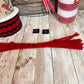 Cardinal Wreath Kit, Thin Rustic Cardinal Wreath Kit, Do It Yourself Holiday Wreath Kit, Embossed Cardinal Sign Ribbon Frame and Mesh Bundle