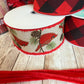 Cardinal Wreath Kit, Large Snowy Cardinal Wreath Kit, Do It Yourself Holiday Wreath Kit, Rustic Snowy Cardinal Ribbon Mesh and Sign Bundle