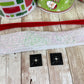 Christmas Wreath Kit, Vintage Ornament Wreath Kit, Do It Yourself Holiday Wreath Kit, Oh What Fun Green Red Ribbon Mesh and Sign Bundle
