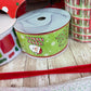 Christmas Wreath Kit, Vintage Ornament Wreath Kit, Do It Yourself Holiday Wreath Kit, Oh What Fun Green Red Ribbon Mesh and Sign Bundle