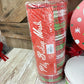 Christmas Wreath Kit, Vintage Ornament Wreath Kit, Do It Yourself Holiday Wreath Kit, Oh What Fun Green Red Ribbon Mesh and Sign Bundle