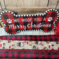 Holiday Wreath Kit, Thin Festive Dog Wreath Kit, We Woof You a Merry Christmas Wreath Kit, Xmas Pet Ribbon Mesh Sign Bundle, Dog Themed Gift