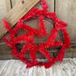 Large Valentine Wreath KIT WITH VIDEO, Pink Leopard Heart Wreath Kit, Do It Yourself Wreath Kit, Valentine’s Day Pink Red Ribbon Mesh Sign