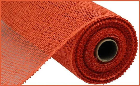 Brick Poly Burlap Mesh 10” by 10 yards, Large Weave Mesh, Halloween Wreath Supply, Fall Wreathmaking Mesh, Petal Wreath Mesh, RP8103J1