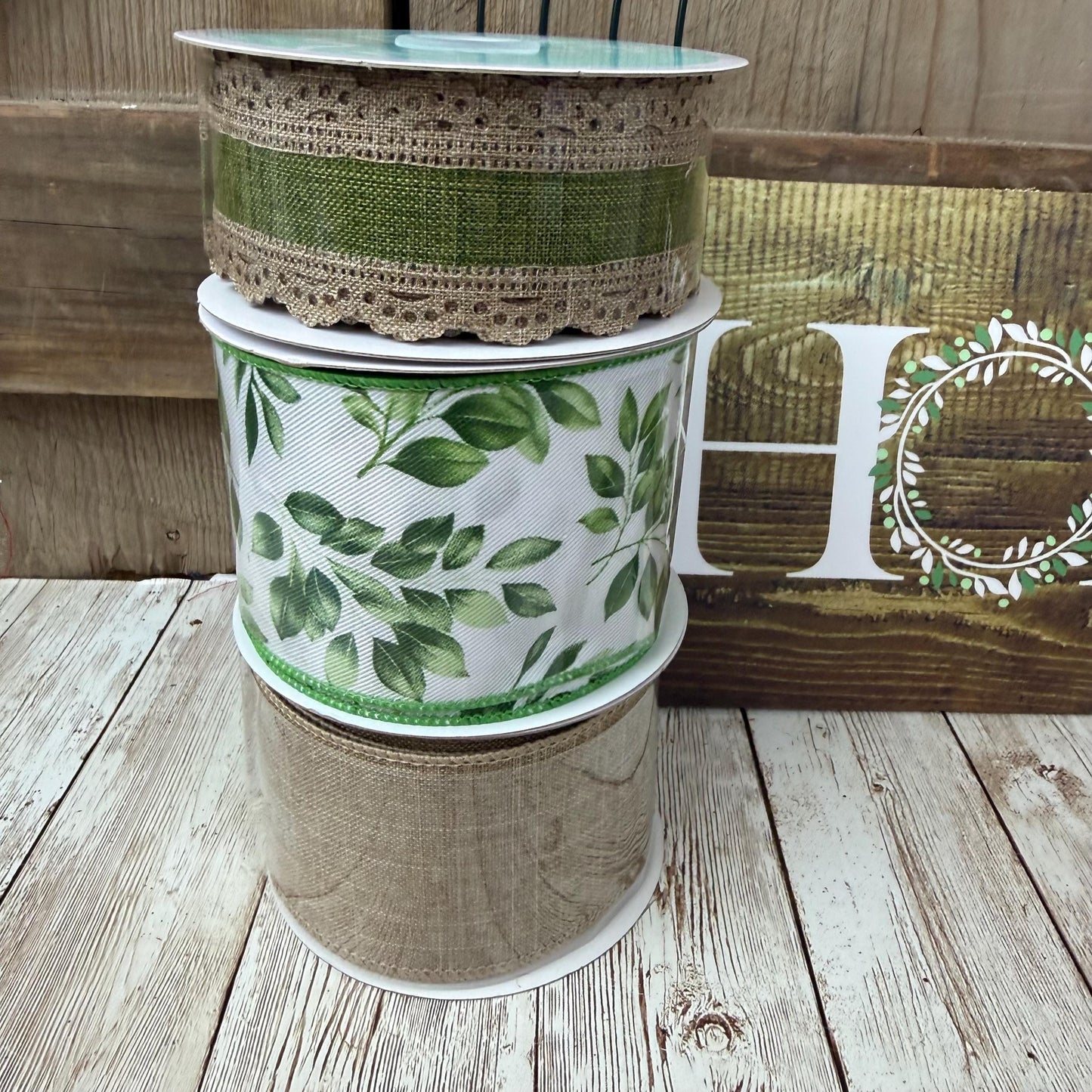 Home Thin Wreath Kit, DIY Beige Mesh Wreath Kit, Do It Yourself Everyday Wreath, HOME Front Door Decor Kit, Housewarming or Realtor Gift