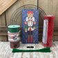 Nutcracker Wreath Kit, Thin Wreath Kit for Storm Door, Christmas DIY Decor, Holiday Front Door Decoration, Nutcracker Soldier Sign & Ribbon