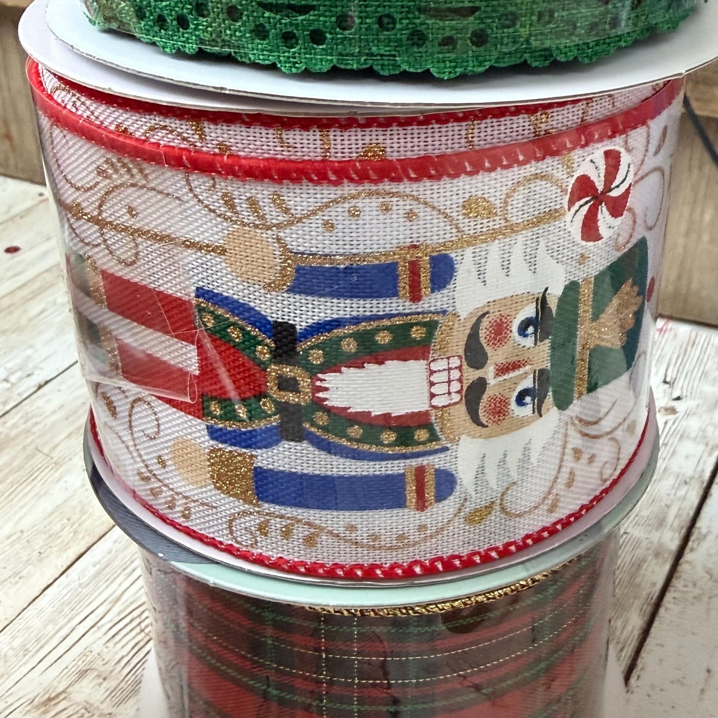 Nutcracker Wreath Kit, Thin Wreath Kit for Storm Door, Christmas DIY Decor, Holiday Front Door Decoration, Nutcracker Soldier Sign & Ribbon