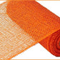 Orange Poly Burlap Mesh 10” by 10 yards, Large Weave Mesh, Halloween Wreath Supply, Fall Wreathmaking Mesh, Petal Wreath Mesh, RP810020