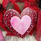 Large Valentine Wreath KIT WITH VIDEO, Pink Leopard Heart Wreath Kit, Do It Yourself Wreath Kit, Valentine’s Day Pink Red Ribbon Mesh Sign
