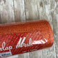 Orange Poly Burlap Mesh 10” by 10 yards, Large Weave Mesh, Halloween Wreath Supply, Fall Wreathmaking Mesh, Petal Wreath Mesh, RP810020