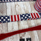 Patriotic Wreath Kit, Thin Red White and Blue Wreath Kit, DIY Fourth of July Wreath Kit, Proud to Be an American Ribbon Mesh and Sign Bundle