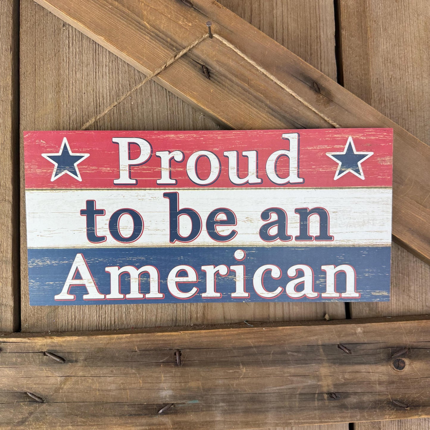 Patriotic Wreath Kit, Thin Red White and Blue Wreath Kit, DIY Fourth of July Wreath Kit, Proud to Be an American Ribbon Mesh and Sign Bundle