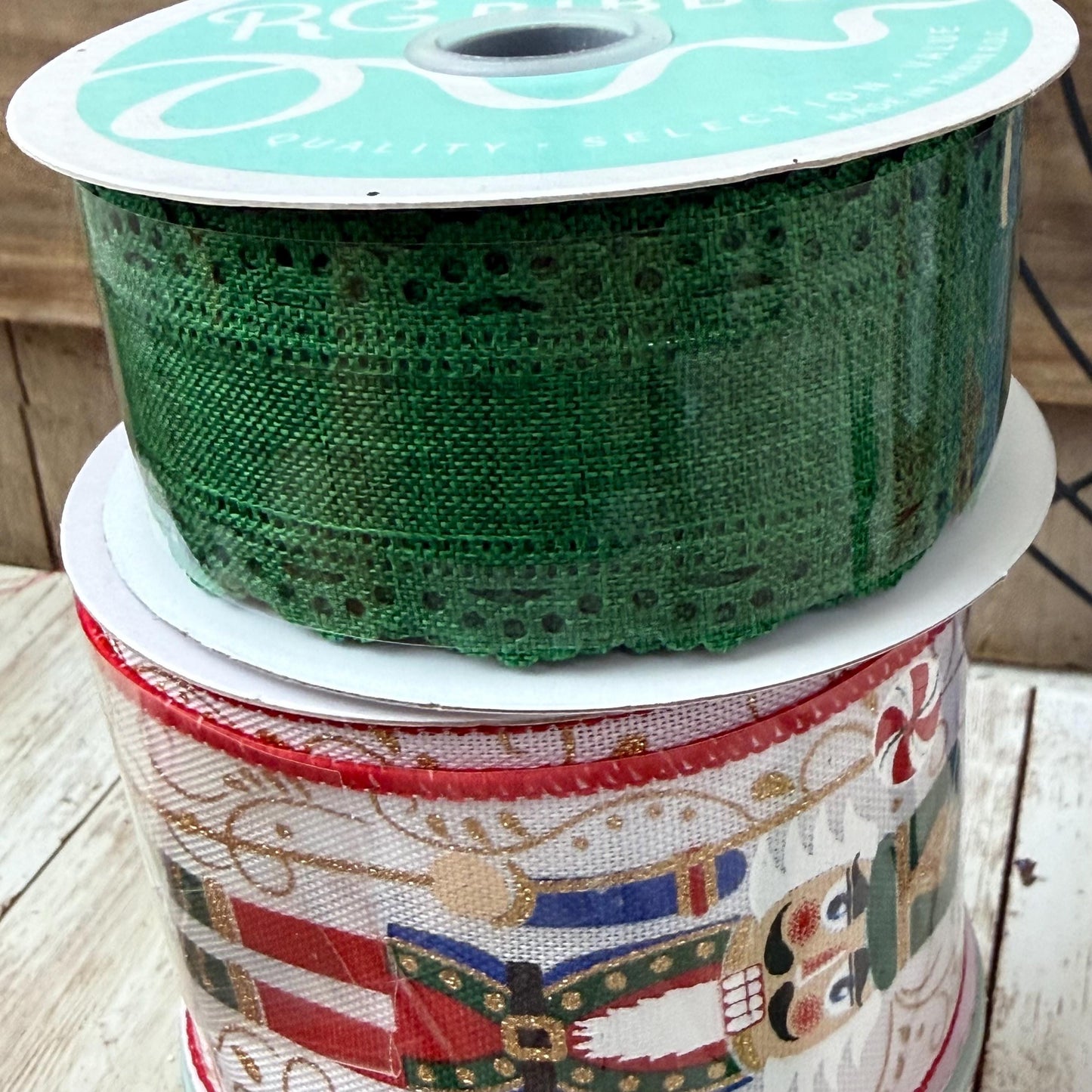Nutcracker Wreath Kit, Thin Wreath Kit for Storm Door, Christmas DIY Decor, Holiday Front Door Decoration, Nutcracker Soldier Sign & Ribbon