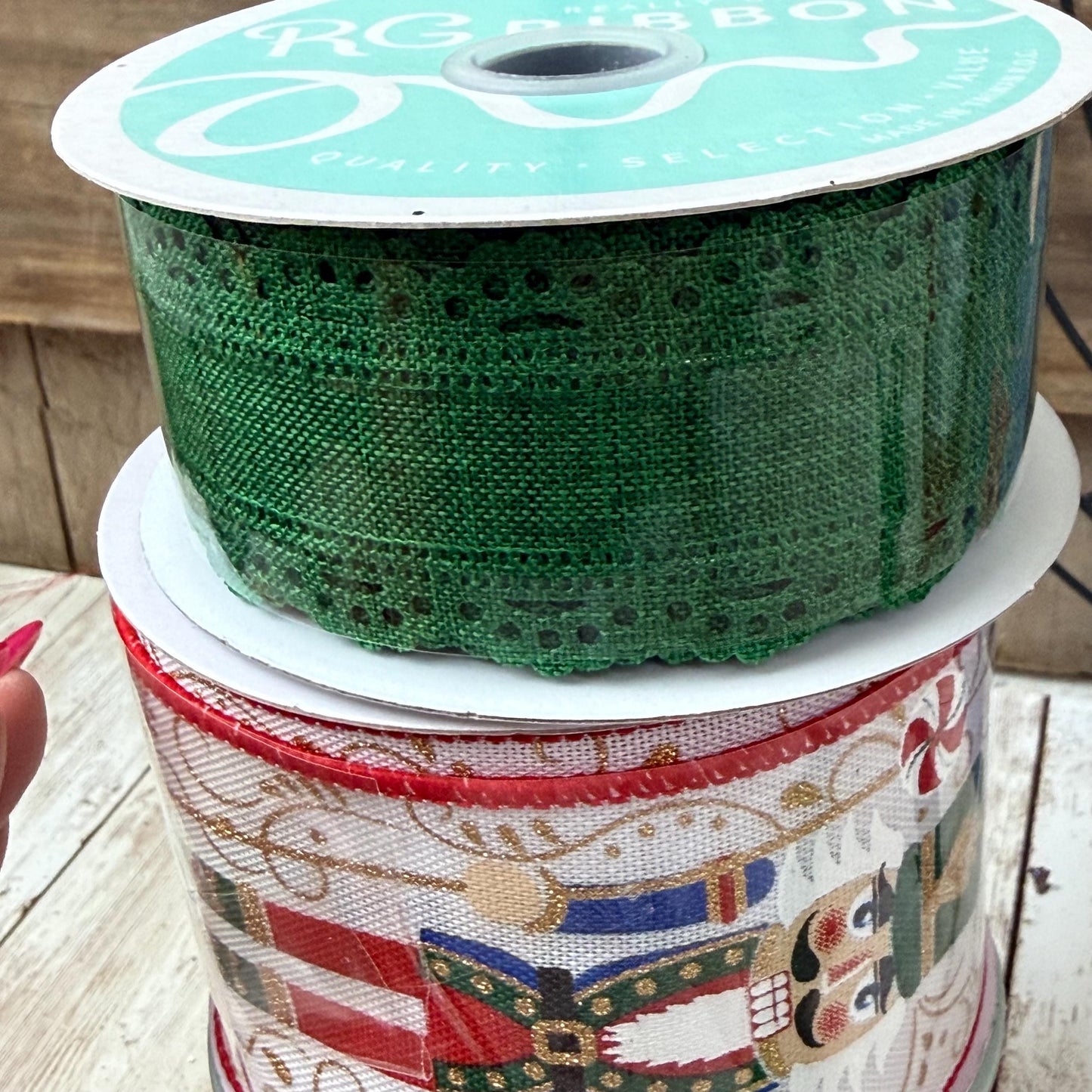 Nutcracker Wreath Kit, Thin Wreath Kit for Storm Door, Christmas DIY Decor, Holiday Front Door Decoration, Nutcracker Soldier Sign & Ribbon