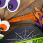 Welcome Eyeballs Halloween Wreath Kit, Large Halloween Wreath Kit, DIY Halloween Wreath Kit, Green Black Halloween Ribbon Mesh Sign Bundle