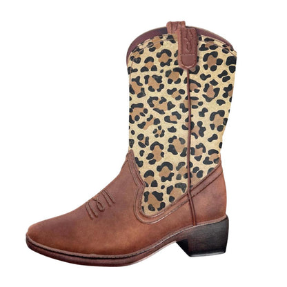 Leopard Print Western Cowboy Boot Sign 12.5”, Cowgirl Door Hanger, Leopard Print Decoration, Rustic Sign for Crafting, Wreathmaking Supplies