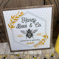 Honey Bee & Co Wreath Kit WITH VIDEO, Do It Yourself Thin Wreath Kit, Yellow and Beige Bee Ribbon Mesh Sign Bundle, DIY Spring Summer Decor