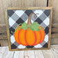 Halloween Wreath Kit, DIY Thin Fall Wreath Kit, Pumpkin Front Foor Decor, Rustic Farmhouse Door Hanger Kit, Orange Black White DIY Wreath