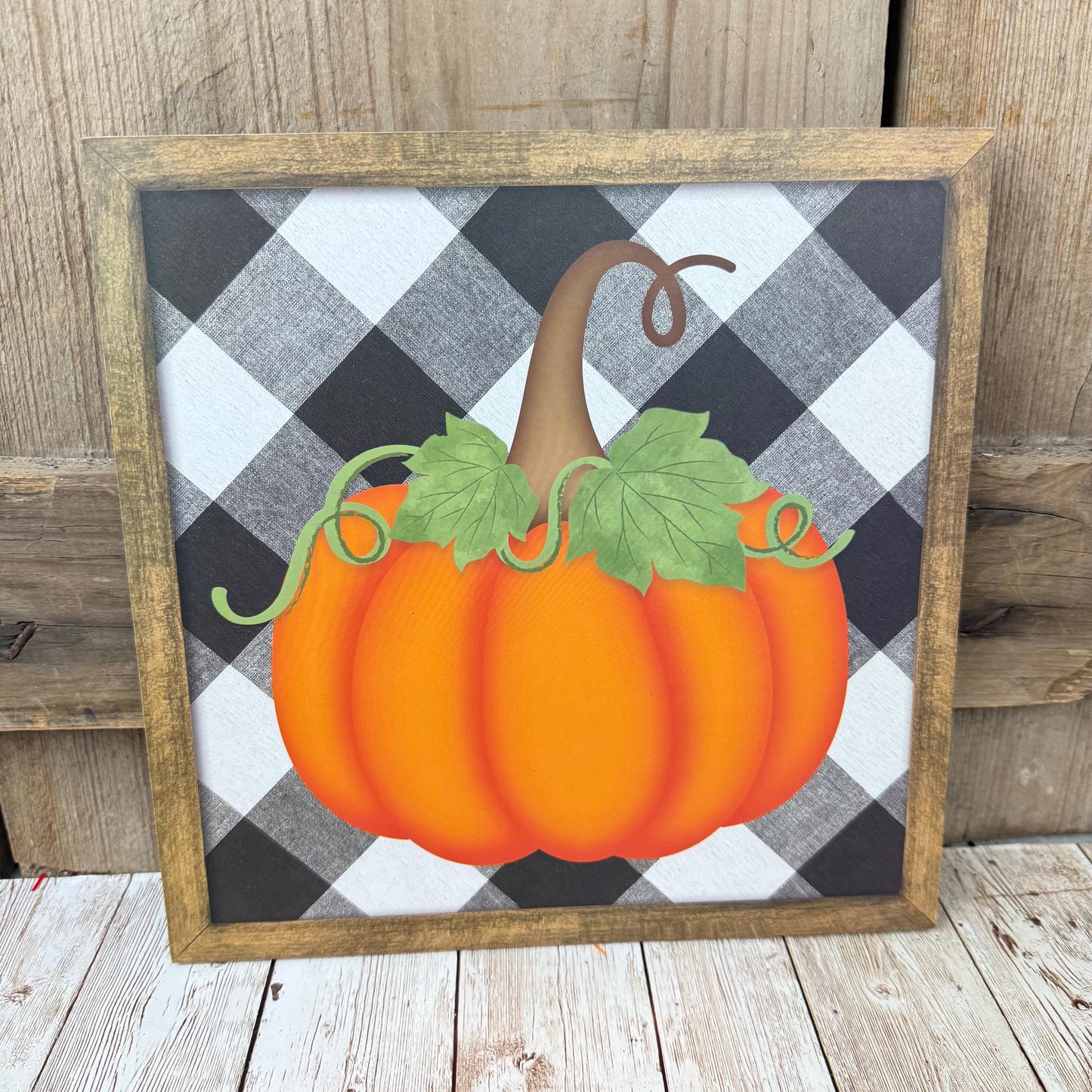 Halloween Wreath Kit, DIY Thin Fall Wreath Kit, Pumpkin Front Foor Decor, Rustic Farmhouse Door Hanger Kit, Orange Black White DIY Wreath