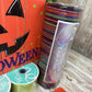 Large Happy Halloween Wreath Kit, Pumpkin Mesh Wreath Kit, DIY Halloween Front Door Decor, Orange Purple and Green Ribbon Mesh Sign Bundle