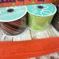 Large Happy Halloween Wreath Kit, Pumpkin Mesh Wreath Kit, DIY Halloween Front Door Decor, Orange Purple and Green Ribbon Mesh Sign Bundle