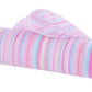 10” by 10 Yards Vertical Multicolor Stripe Mesh: Pink Fuschia Lavender Blue White, Wreathmaking Supplies, RE1369XY