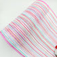 10” by 10 Yards Vertical Multicolor Stripe Mesh: Pink Fuschia Lavender Blue White, Wreathmaking Supplies, RE1369XY