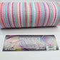 10” by 10 Yards Vertical Multicolor Stripe Mesh: Pink Fuschia Lavender Blue White, Wreathmaking Supplies, RE1369XY