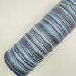 10” by 10 Yards Vertical Multicolor Stripe Mesh: Navy Royal Smoke Blue and White, Wreathmaking Supplies, Patriotic and Spring Mesh, RE1369YA