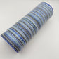 10” by 10 Yards Vertical Multicolor Stripe Mesh: Navy Royal Smoke Blue and White, Wreathmaking Supplies, Patriotic and Spring Mesh, RE1369YA