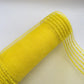 10” by 10 Yards Drift Wide Border Mesh: Yellow, Wreathmaking Supplies, Easter or Summer Mesh, Yellow Mesh Ribbon for Wreaths, RY811429
