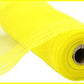 10” by 10 Yards Drift Wide Border Mesh: Yellow, Wreathmaking Supplies, Easter or Summer Mesh, Yellow Mesh Ribbon for Wreaths, RY811429