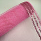 10” by 10 Yards Metallic Border Stripe Mesh: Pink, Wreathmaking Supplies, Halloween or Easter Mesh, Pink Mesh Ribbon for Wreaths, RE850222