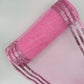 10” by 10 Yards Metallic Border Stripe Mesh: Pink, Wreathmaking Supplies, Halloween or Easter Mesh, Pink Mesh Ribbon for Wreaths, RE850222