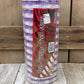 Cream and Lavender Poly Burlap Check Mesh: 10" x 10 yds Wreath Supply, Wreathmaking Mesh, Easter and Spring Pastel Mesh, Petal Wreath Ribbon