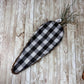 Carrot Grapevine Kit WITH VIDEO, Easter Door Hanger Kit, Easter DIY Wall Decoration, Black White Checkered Carrot Shaped Grapevine Bundle