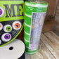 Welcome Eyeballs Halloween Wreath Kit, Large Halloween Wreath Kit, DIY Halloween Wreath Kit, Green Black Halloween Ribbon Mesh Sign Bundle
