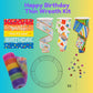 Birthday Wreath Kit, Thin Celebration Wreath Kit, DIY Party Like It’s Your Birthday Sign Mesh and Ribbon Bundle, Birthday Party Decoration