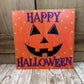 Large Happy Halloween Wreath Kit, Pumpkin Mesh Wreath Kit, DIY Halloween Front Door Decor, Orange Purple and Green Ribbon Mesh Sign Bundle