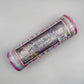 10” by 10 Yards Vertical Multicolor Stripe Mesh: Pink Fuschia Lavender Blue White, Wreathmaking Supplies, RE1369XY