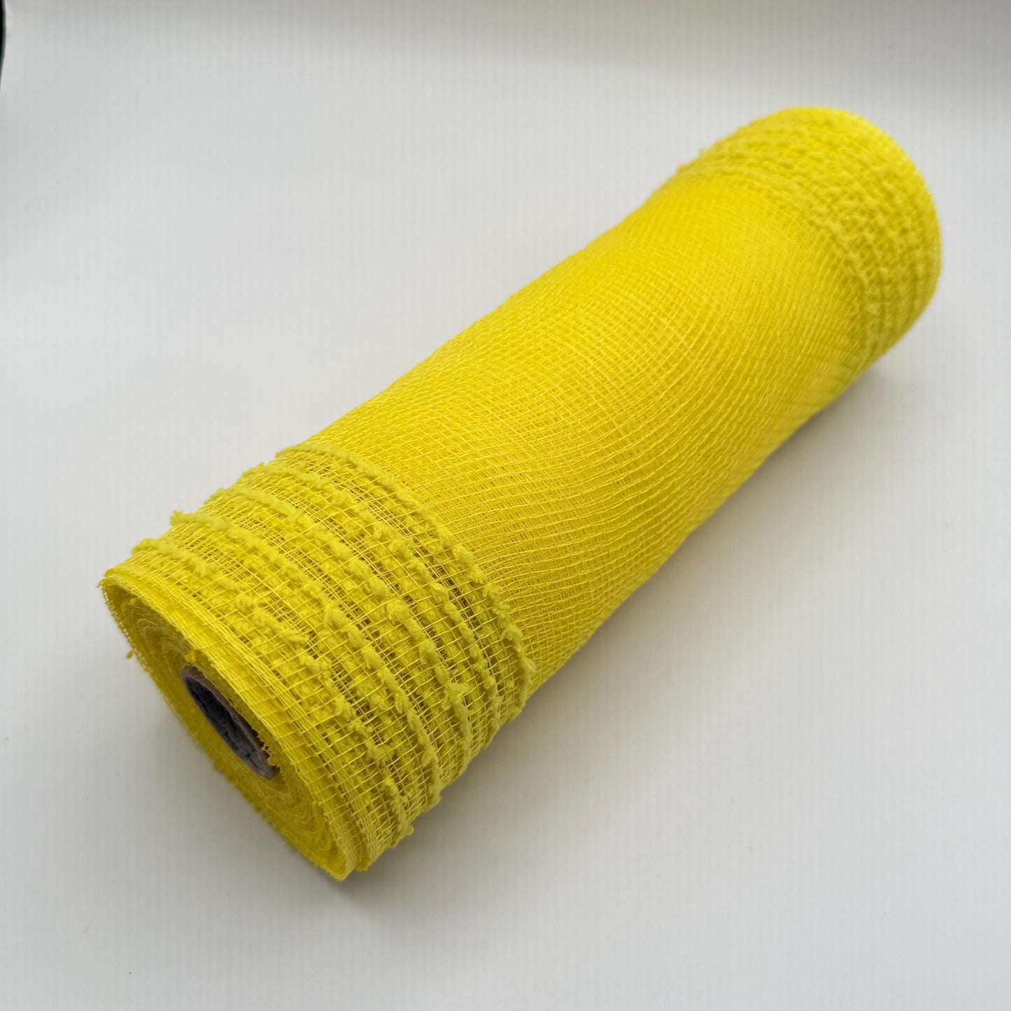 10” by 10 Yards Drift Wide Border Mesh: Yellow, Wreathmaking Supplies, Easter or Summer Mesh, Yellow Mesh Ribbon for Wreaths, RY811429