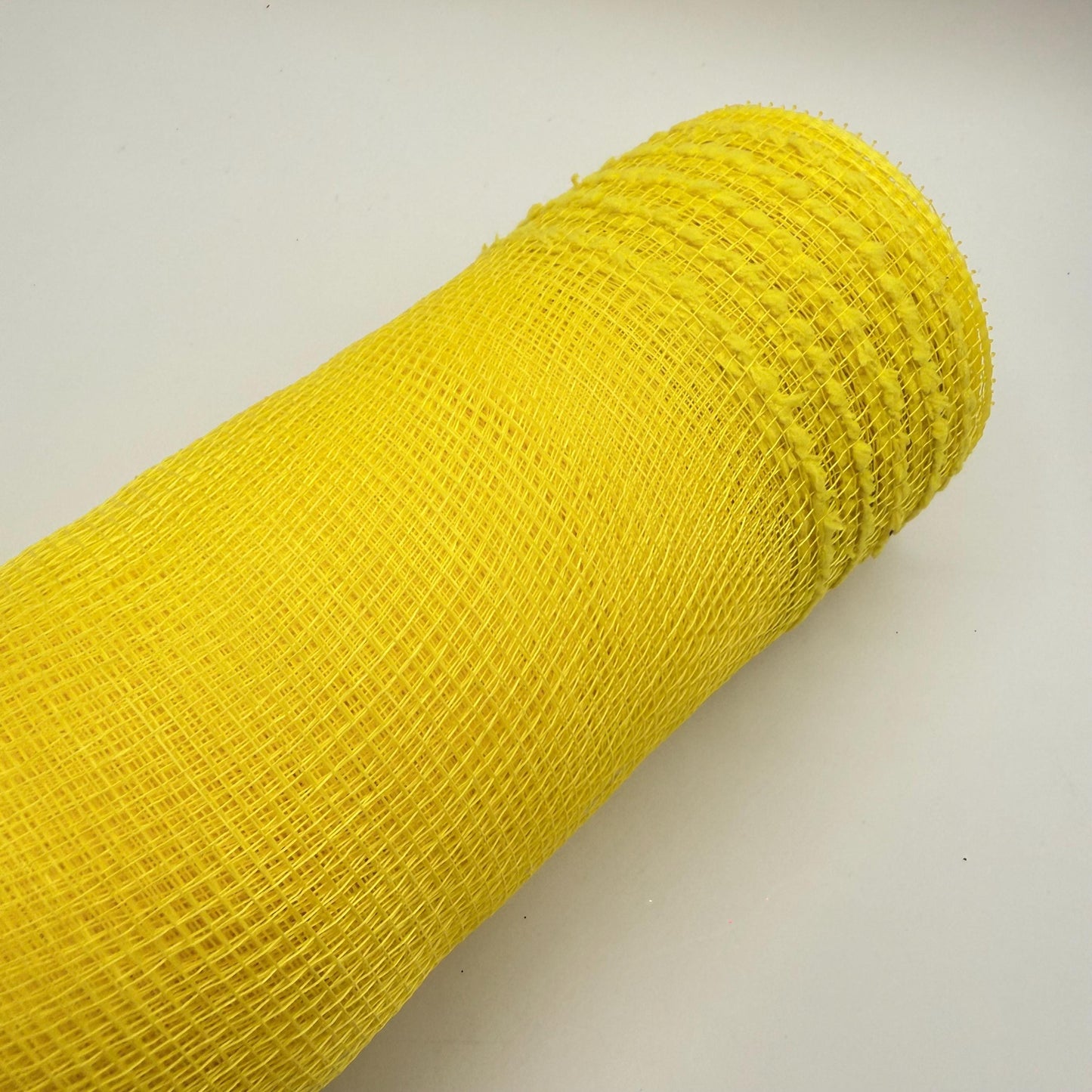 10” by 10 Yards Drift Wide Border Mesh: Yellow, Wreathmaking Supplies, Easter or Summer Mesh, Yellow Mesh Ribbon for Wreaths, RY811429