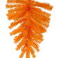 Orange Wreath Swag, 24” Teardrop Swag with 55 Tips: Orange, Orange Swag Base for Halloween or Easter, Long Wreath, Wreath Supplies, XX930520